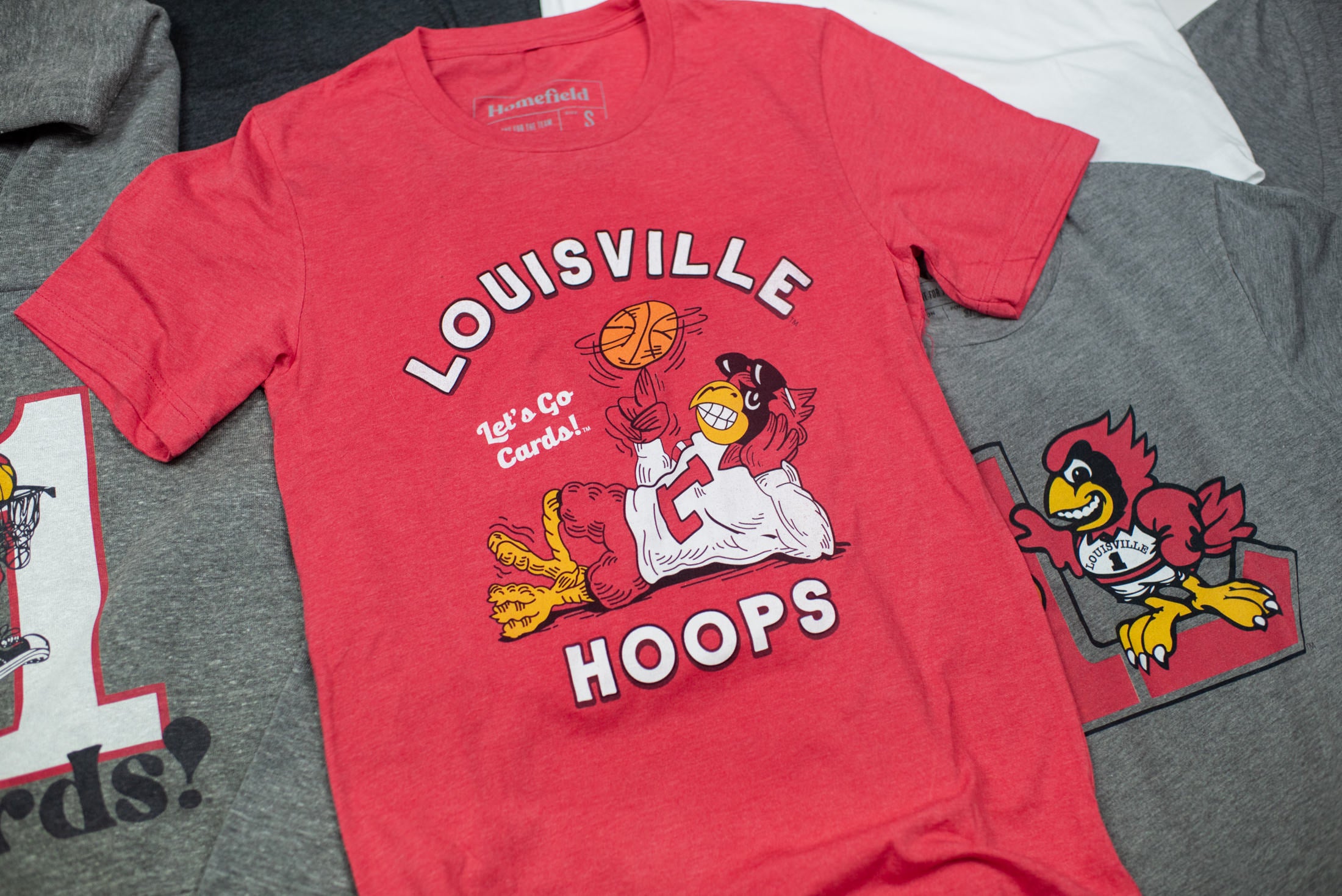 Louisville Cardinals Vintage 80s AOP Basketball Sweatshirt 