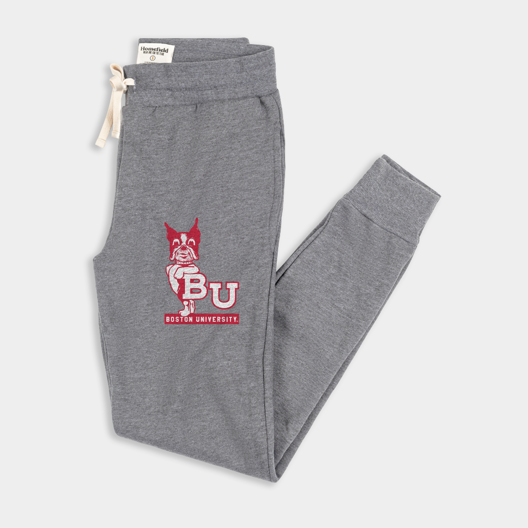 Homefield Throwback Boston University Seal and Mascot Joggers 3XL / Grey