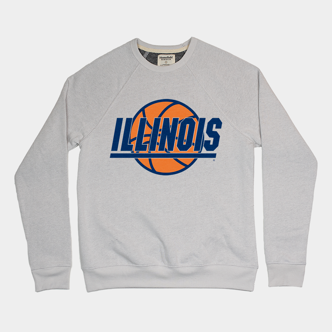 Illinois Vintage Basketball Crewneck | Homefield