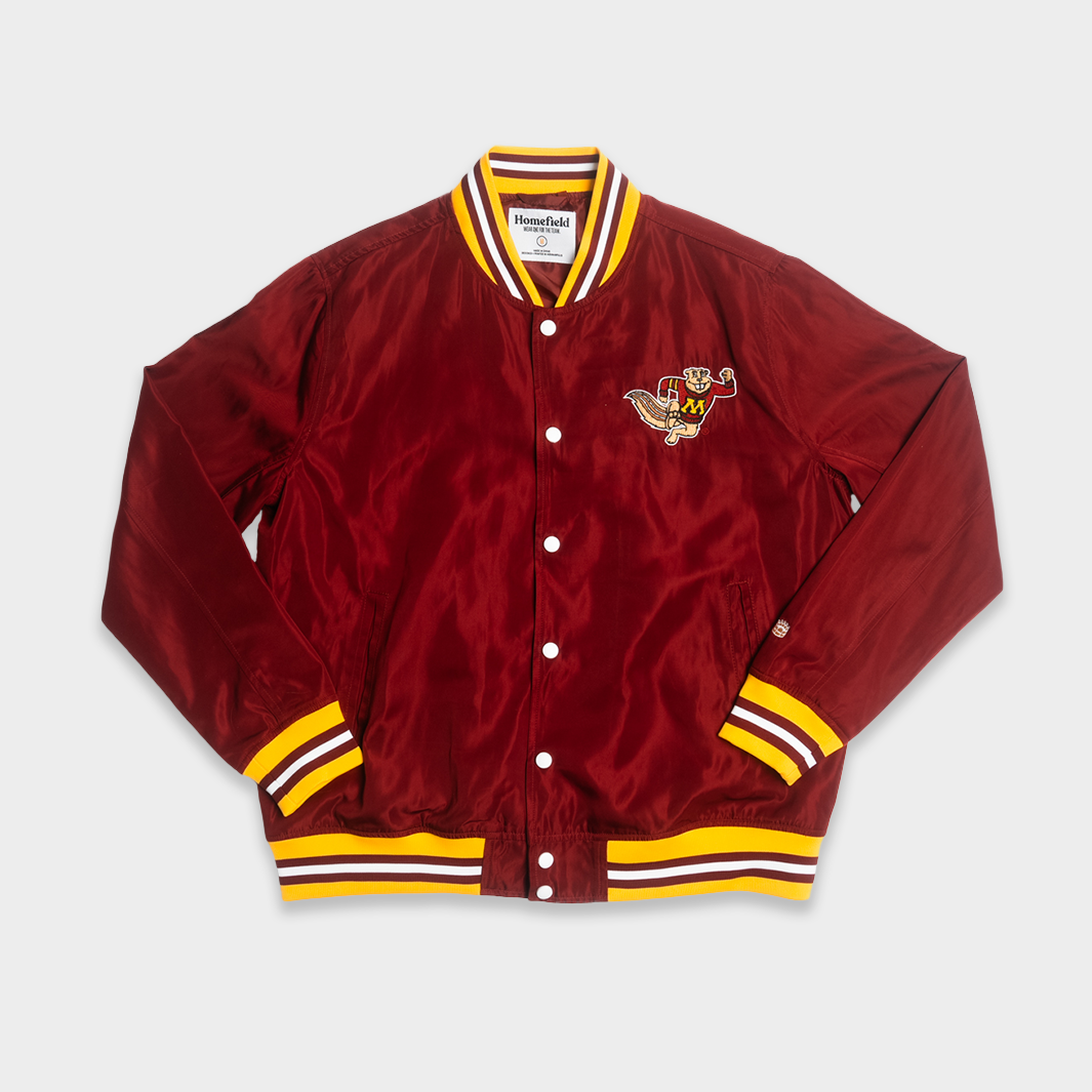 Minnesota Golden Gophers Retro Bomber Jacket Homefield