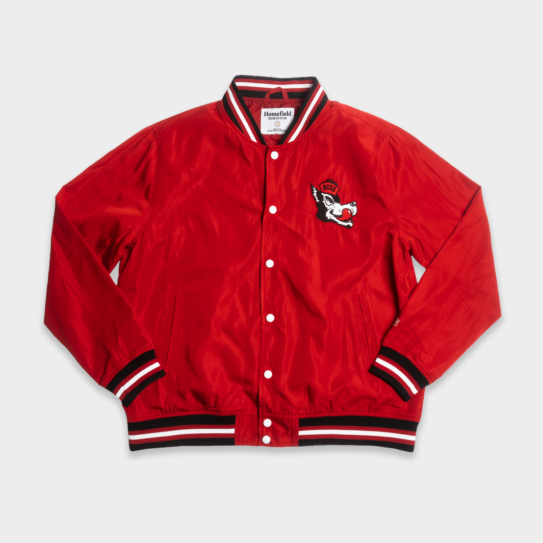 Nc State Wolfpack Vintage Logo Bomber Jacket 