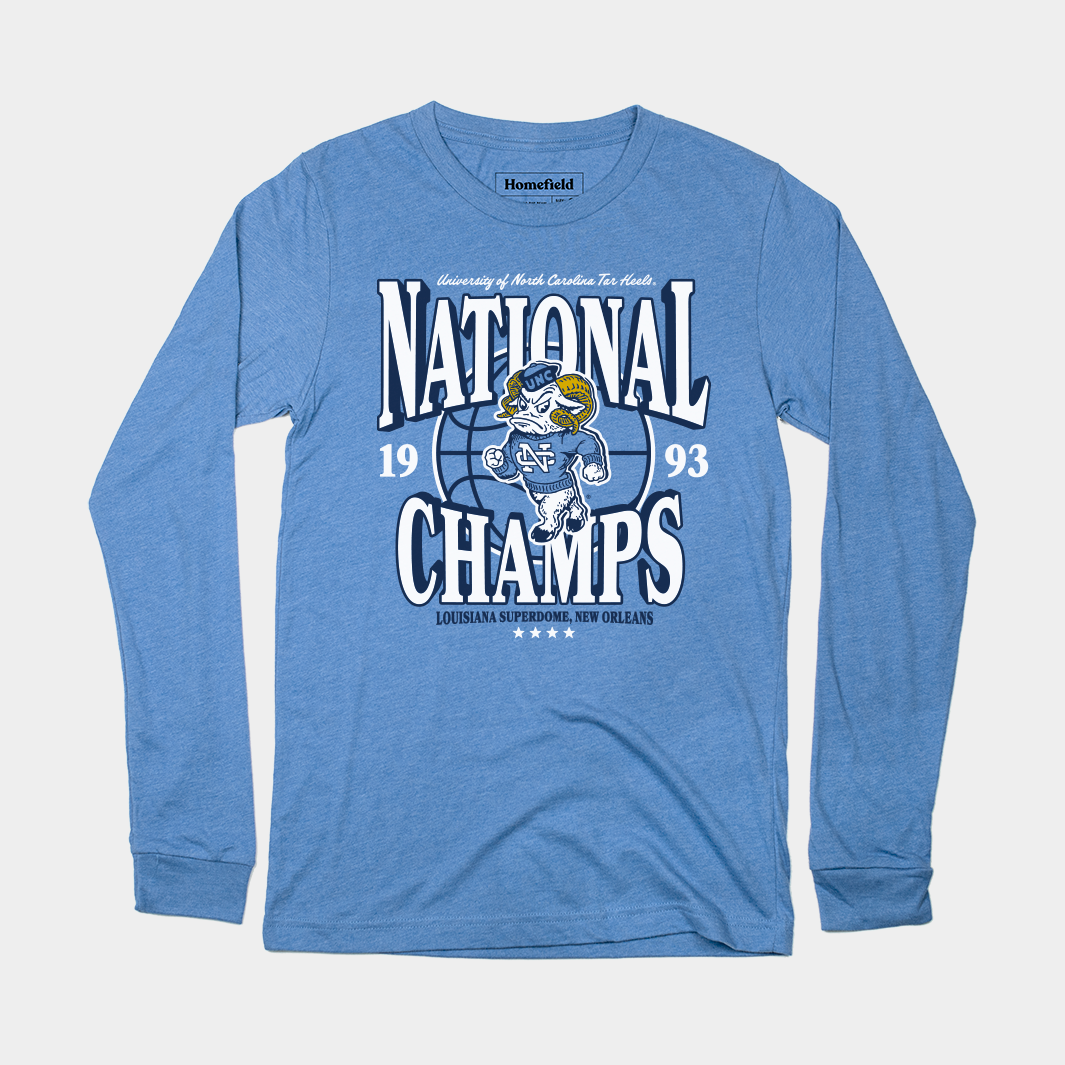 UNC Basketball 1993 Champs Long Sleeve Homefield