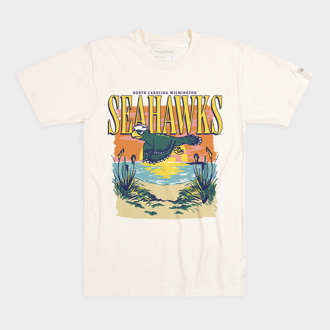 Official Unc wilmington unc wilmington Seahawks throwback T-shirt