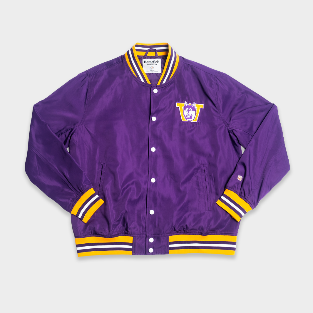 Vintage 80s/90s Washington Huskies store satin bomber