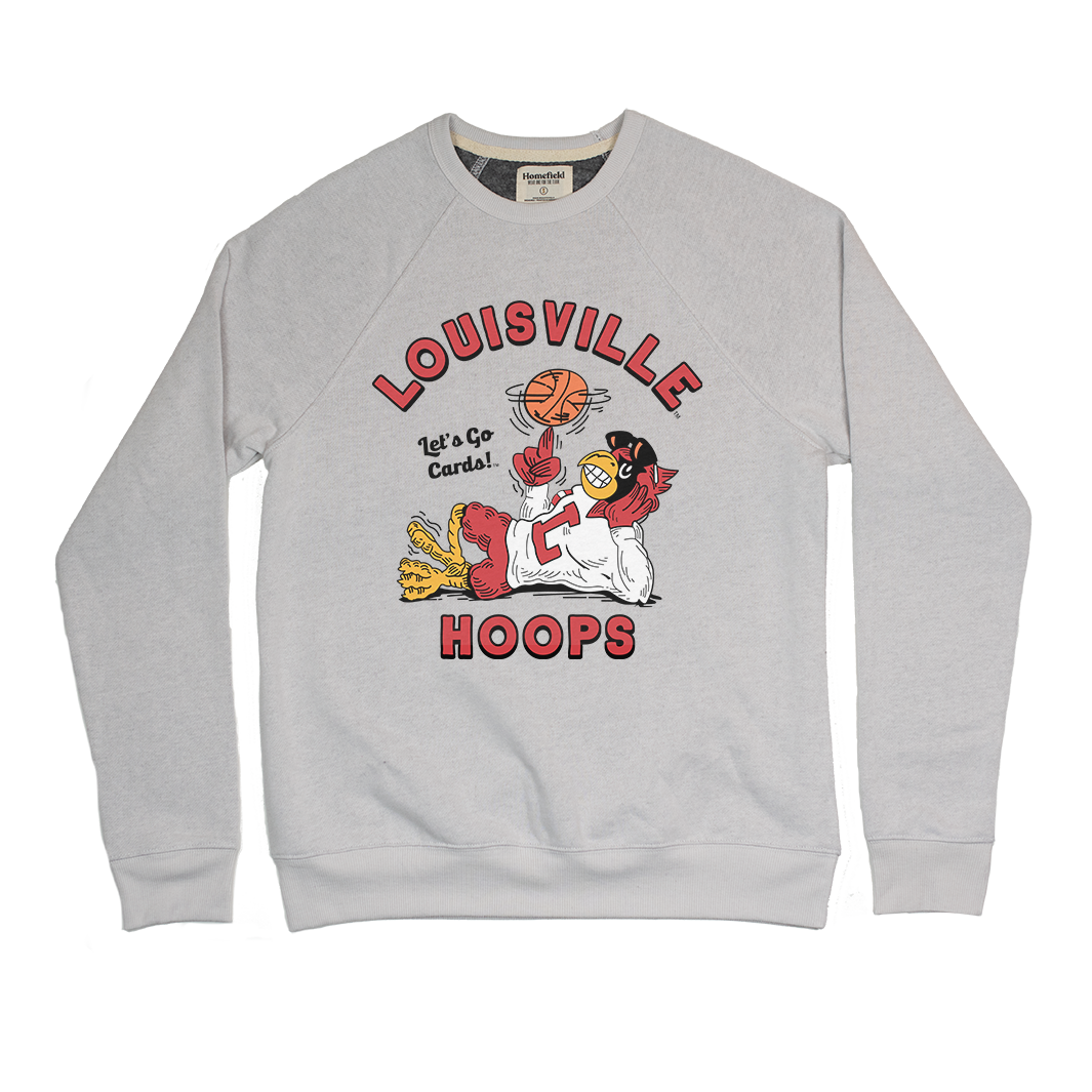 Homefield Louisville Hoops Crewneck L / Triblend Light Grey