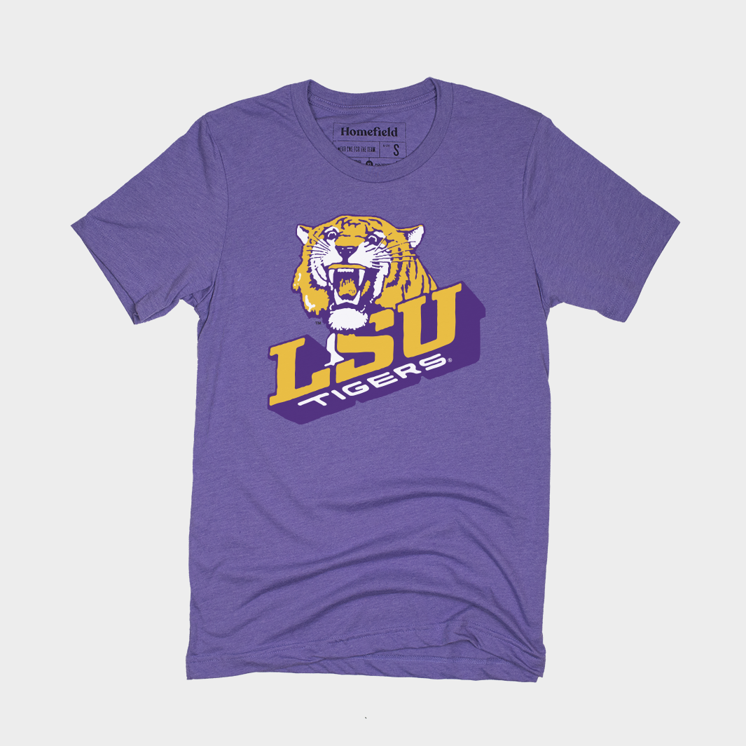 LSU Tigers Baseball T-Shirt X| Yellow | XL | LSU Apparel by Homefield