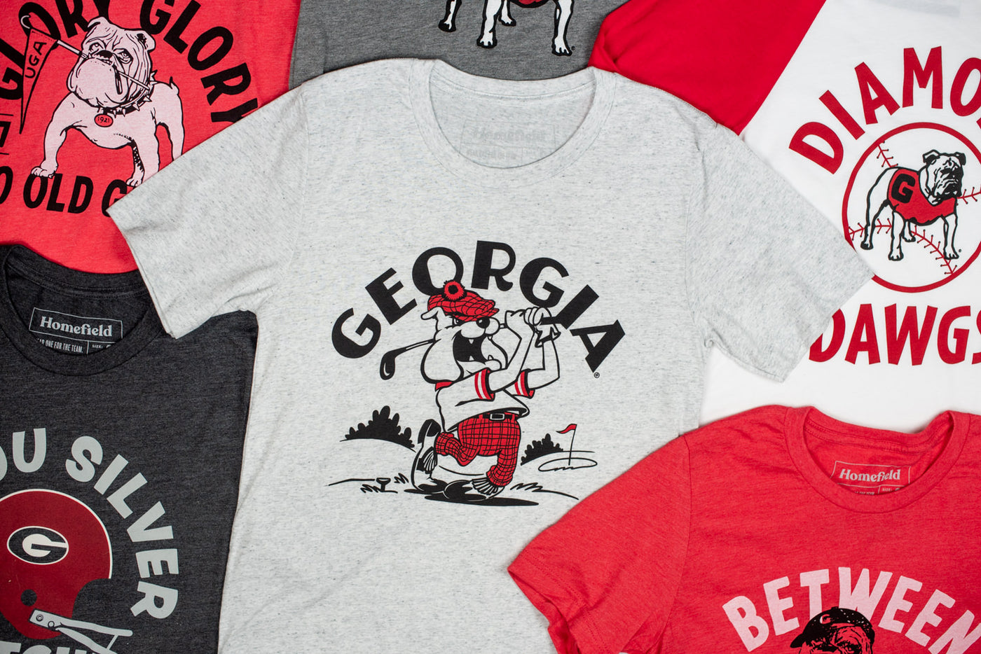 Red Georgia Bulldogs Baseball Jersey Go Dawgs UGA Gift