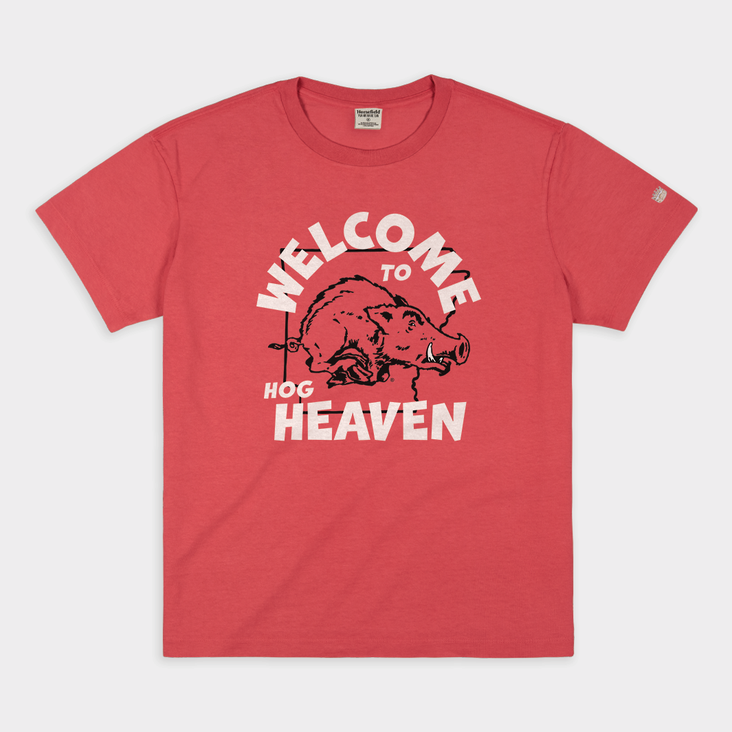 Welcome to Hog Heaven Vintage Arkansas Heavyweight Tee