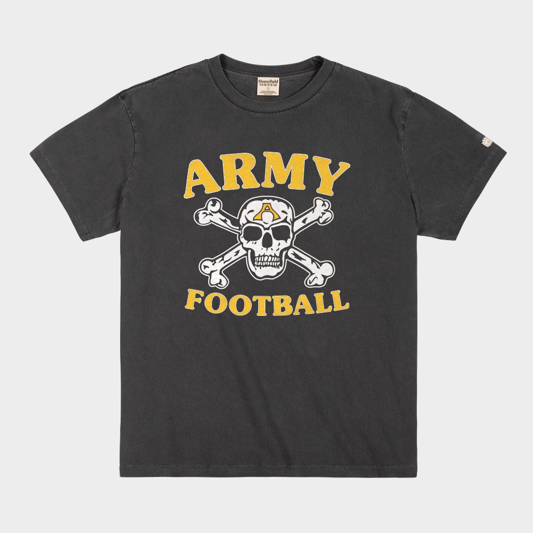 Army Black Knights Football Skull and Crossbones Tee