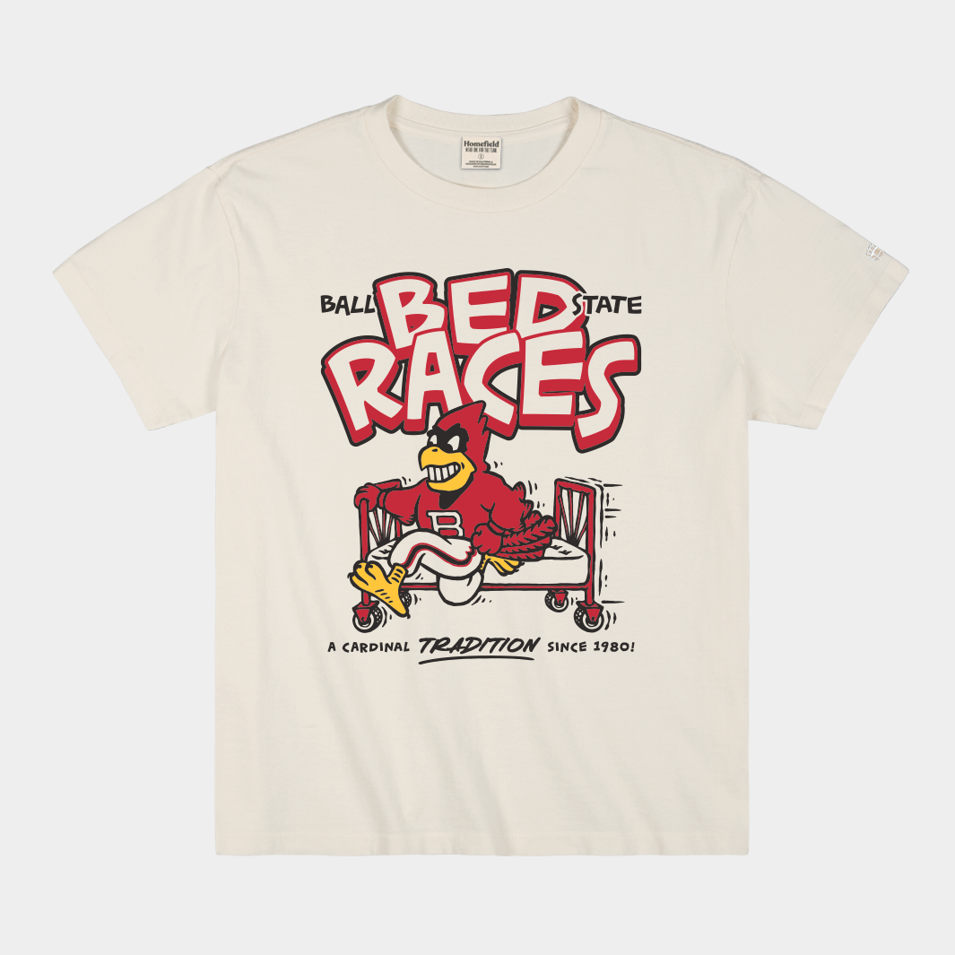 Ball State Bed Races Retro Tee