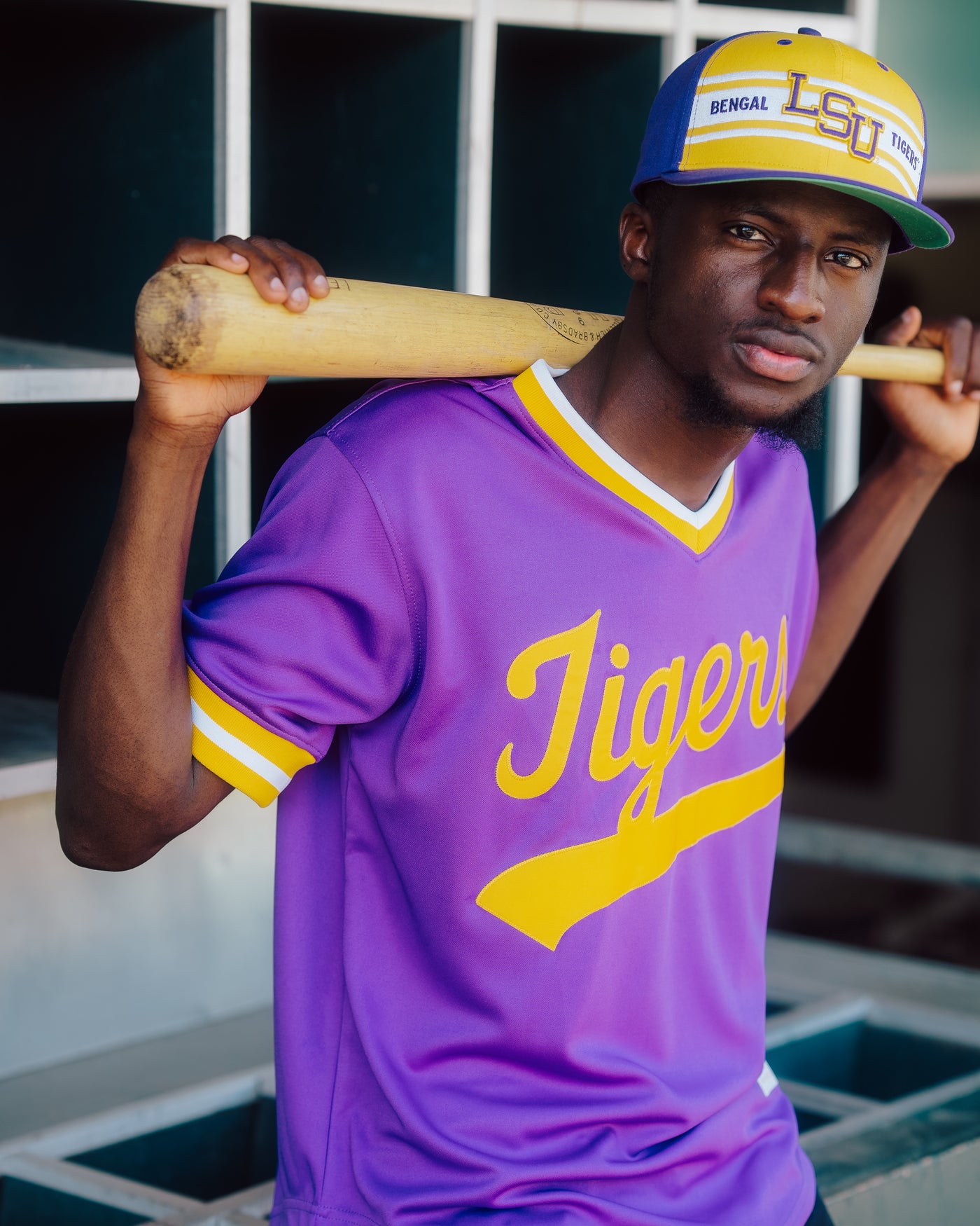 LSU Tigers 1980s-Inspired Baseball Pullover