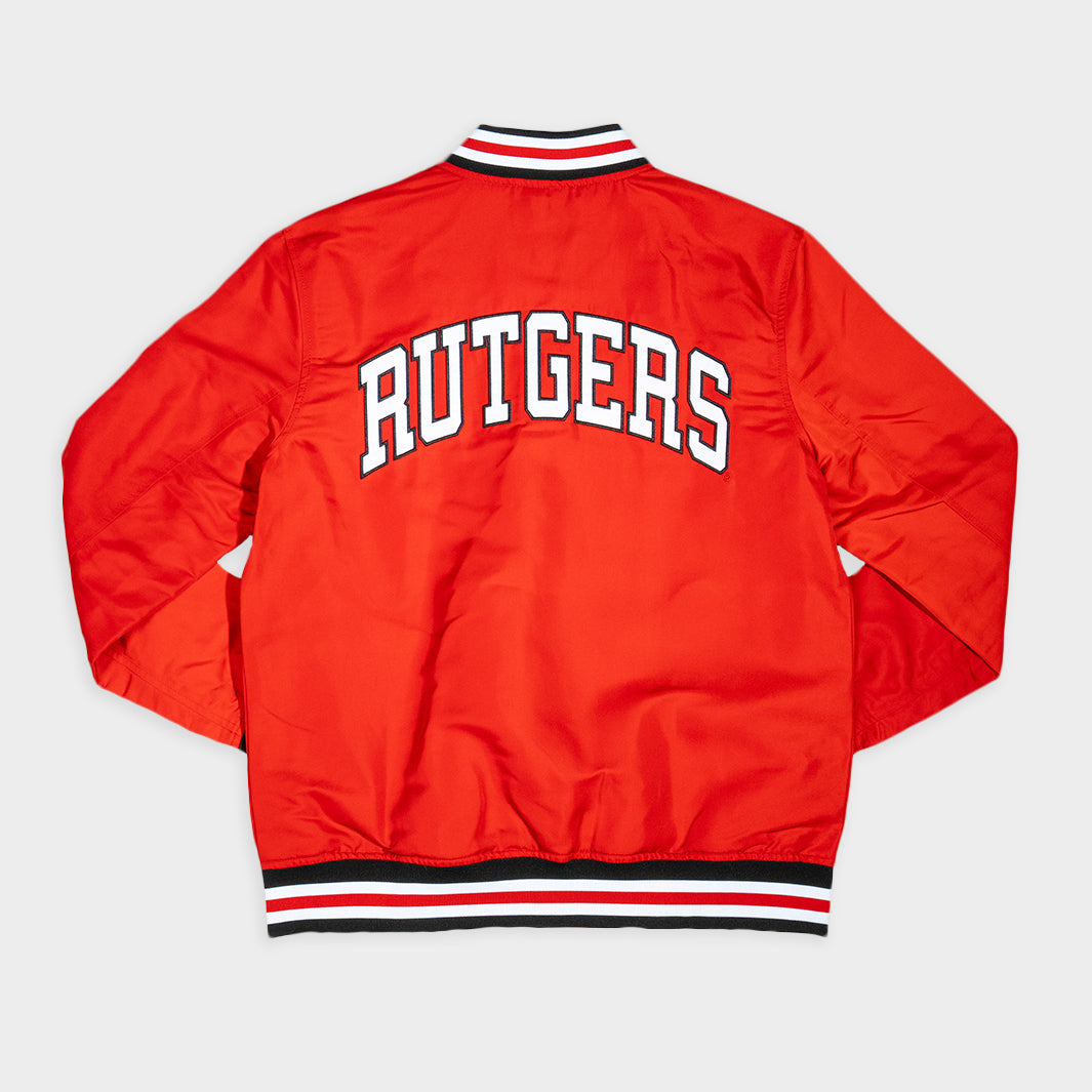 Rutgers Scarlet Knights Retro Logo Bomber Jacket