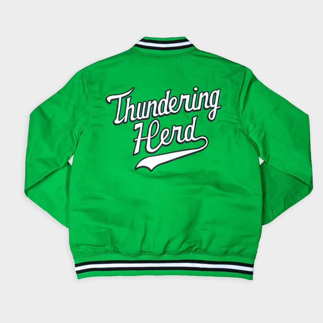 Marshall Vintage Thundering Herd Script Bomber Jacket