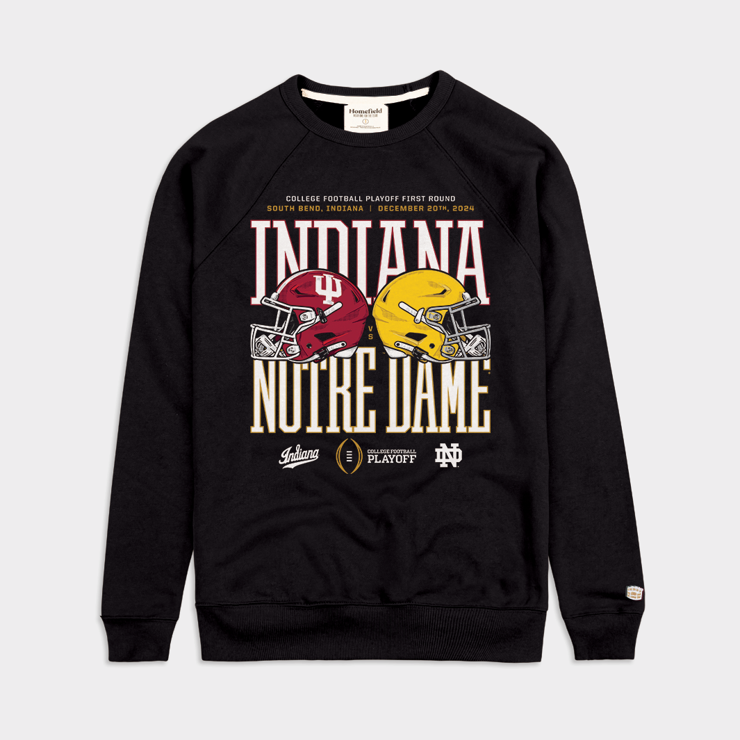 Indiana at Notre Dame 2024-25 College Football Playoff Crewneck