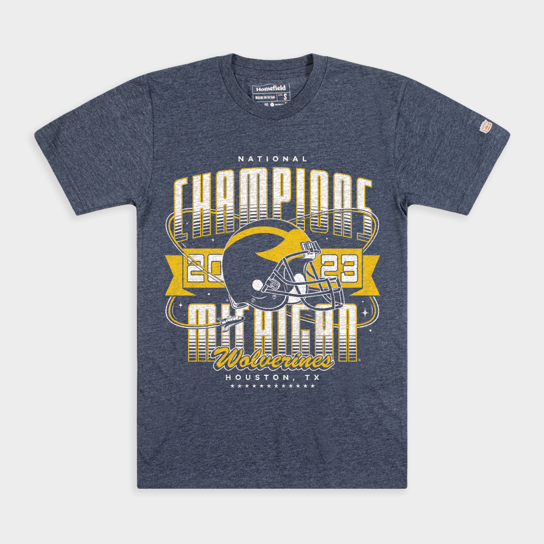 Vintage-Inspired Michigan Football 2023 Champions Tee | Homefield