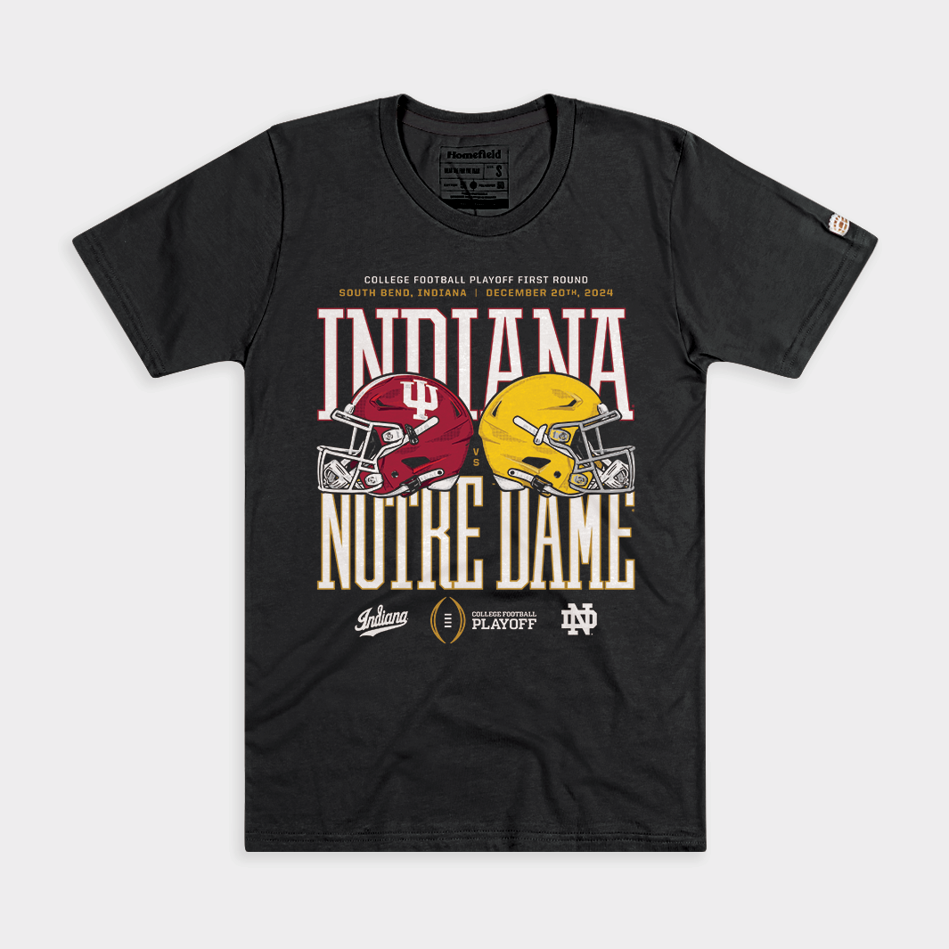 Indiana at Notre Dame 2024-25 College Football Playoff Tee