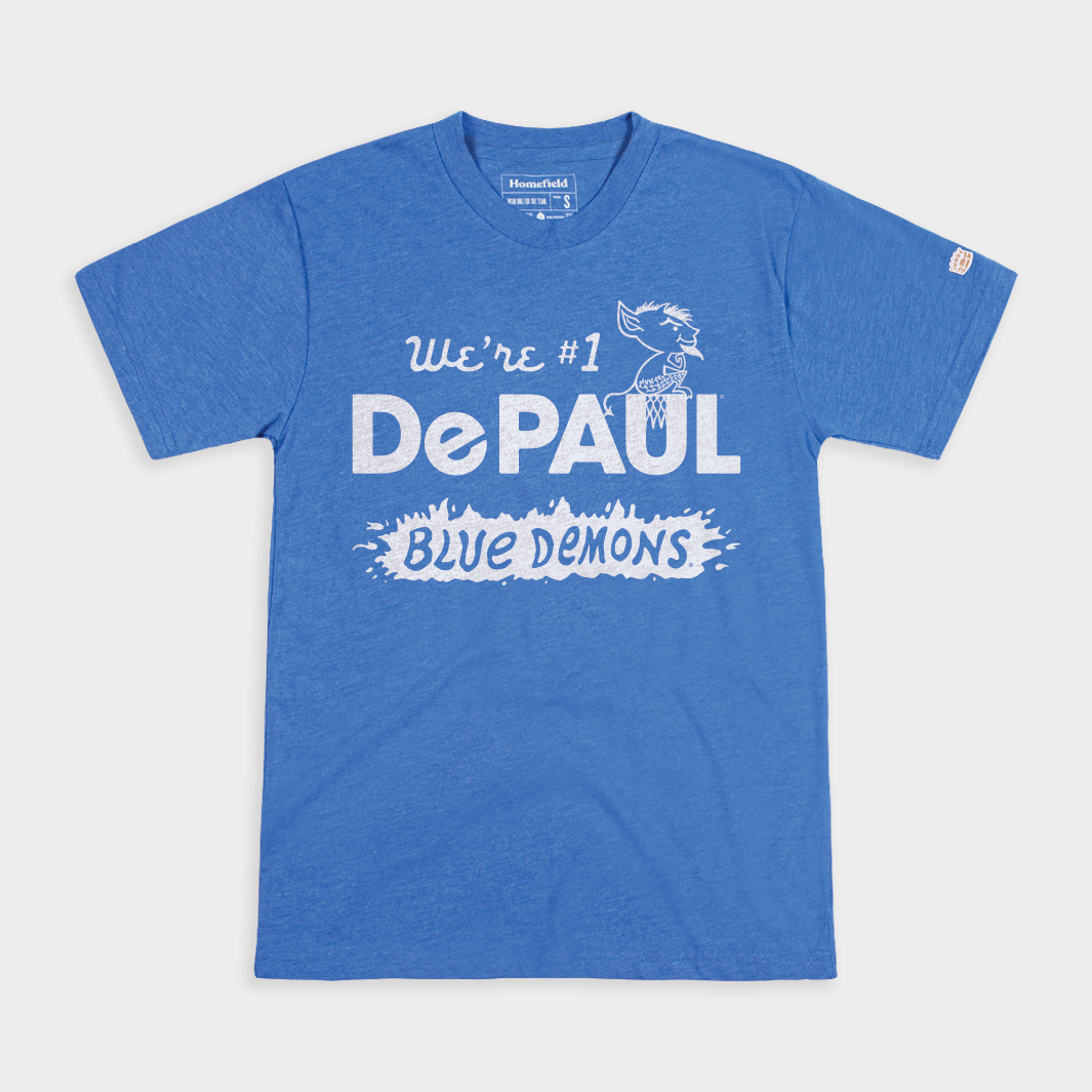 DePaul Men's Basketball 1980 No. 1 Tee