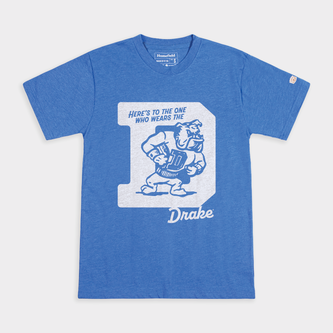 Drake Bulldogs Retro "'D' Song" Tee