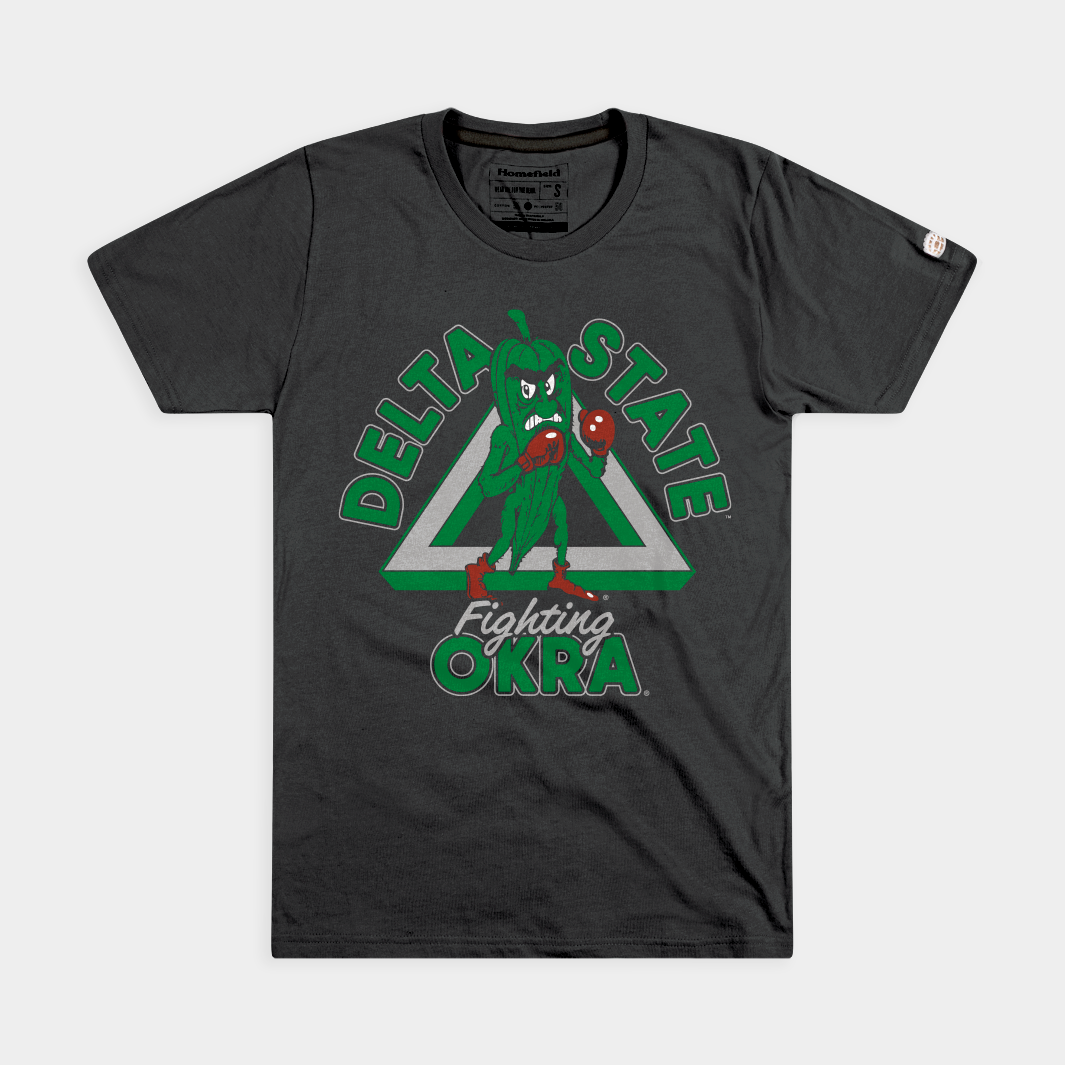 Delta State Fighting Okra Vintage Logo Tee