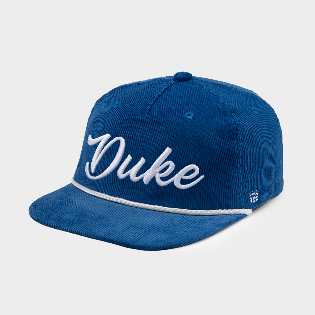 Duke Blue Devils Retro Script Corduroy Hat