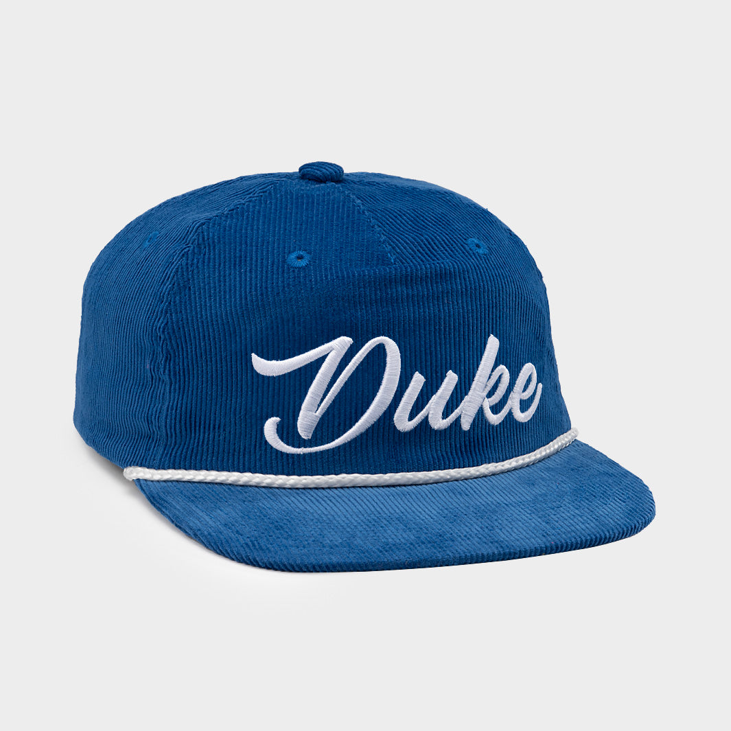 Duke Blue Devils Retro Script Corduroy Hat