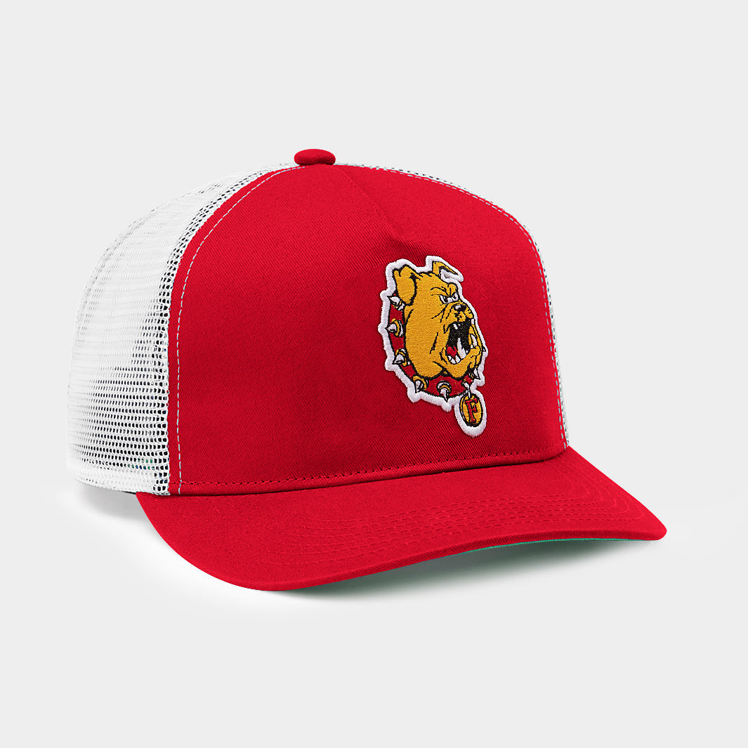 Ferris State Retro Bulldog Logo Trucker Hat