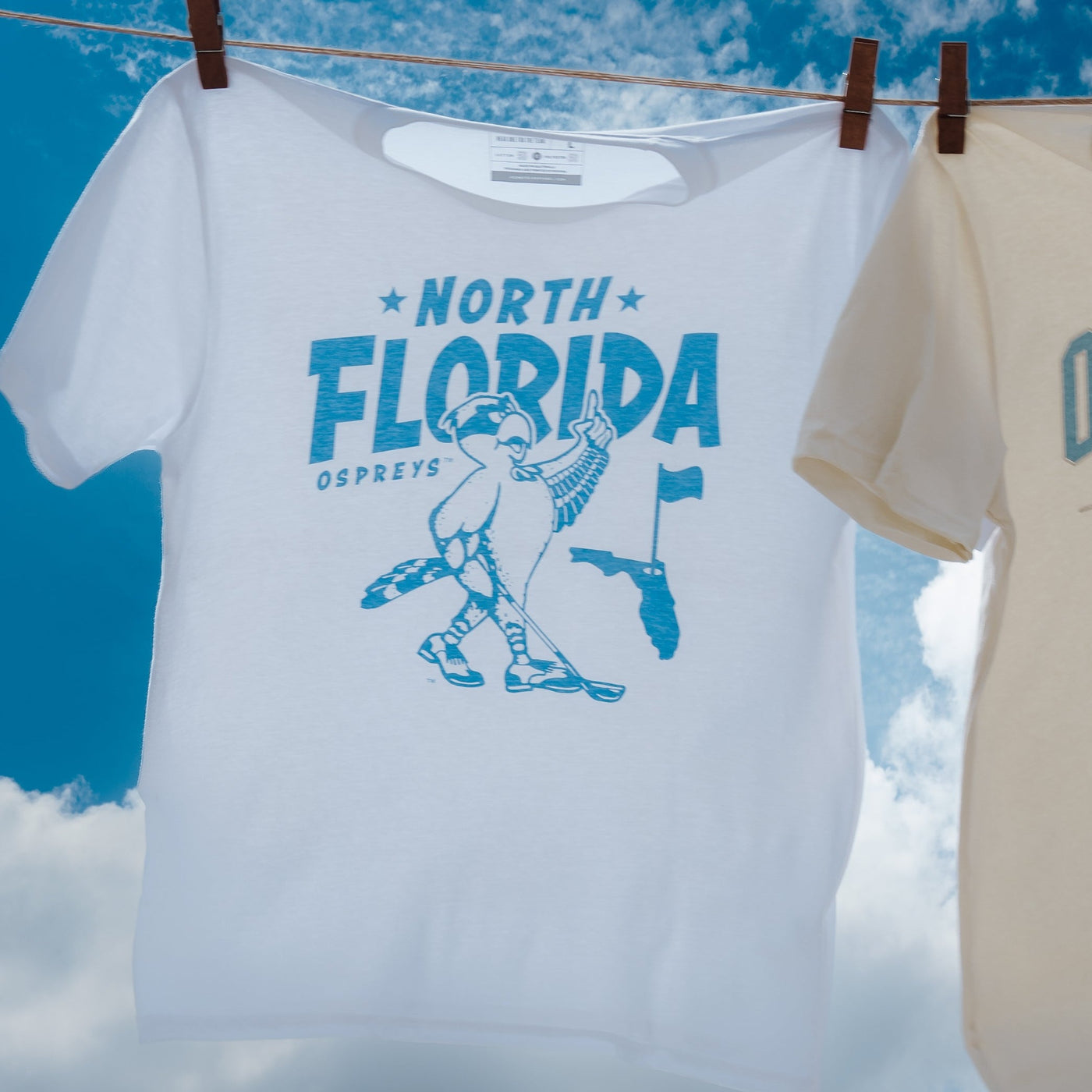 North Florida Ospreys Golf Throwback Tee