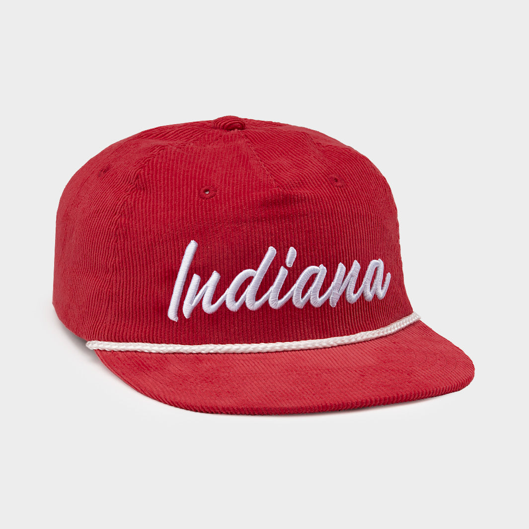 Indiana Hoosiers Retro Script Corduroy Hat