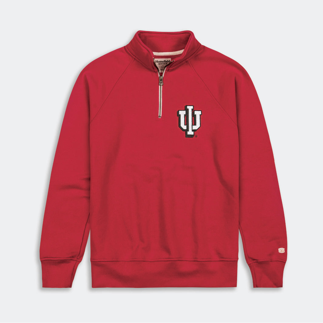 Indiana Drop Shadow "IU" Quarter Zip