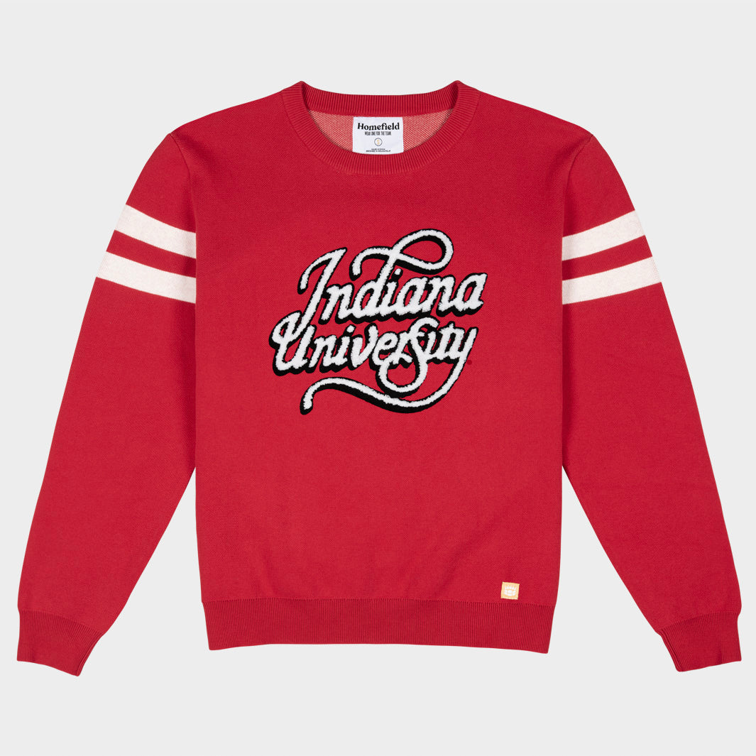 Indiana Hoosiers Vintage Logo Knit Sweater