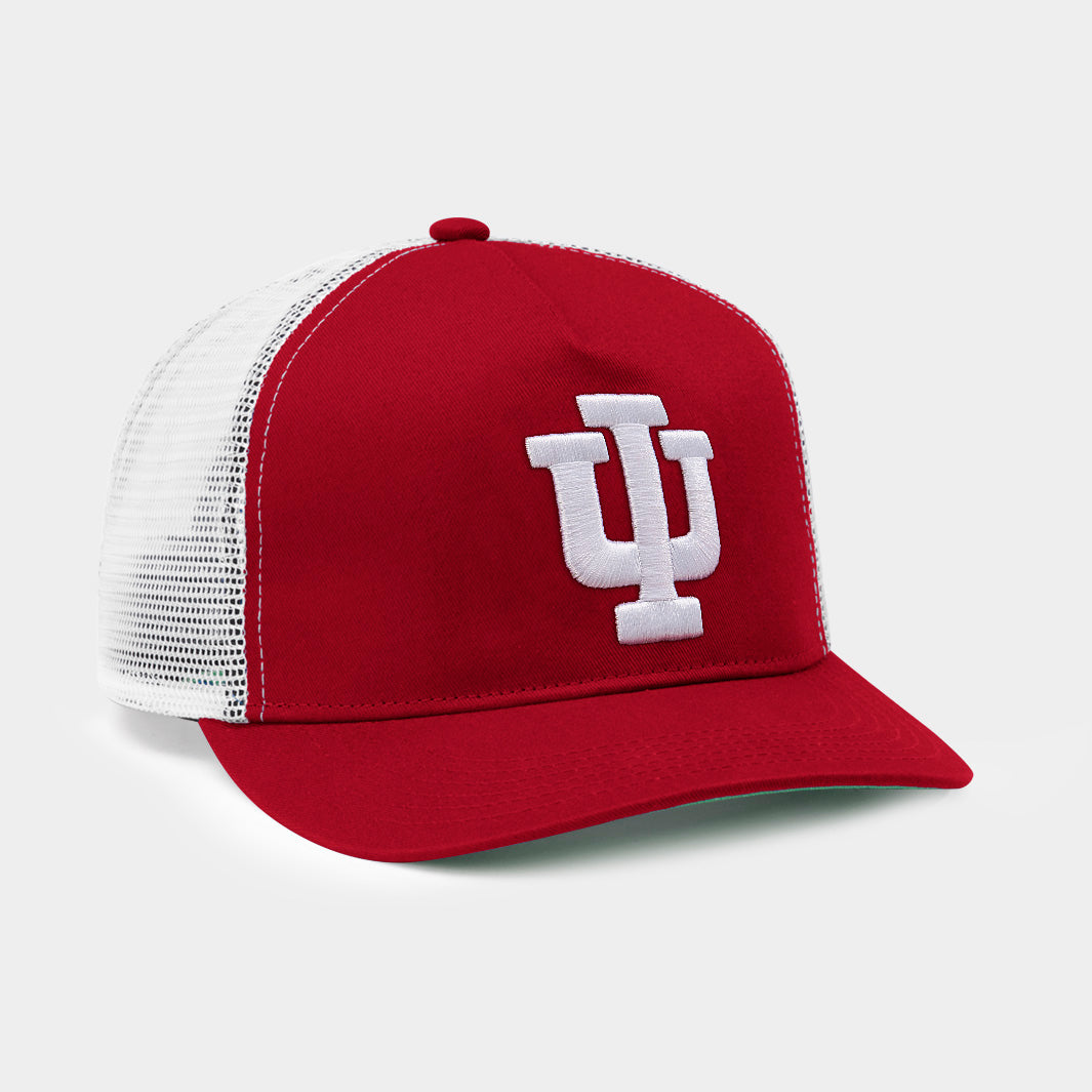 Indiana Hoosiers "IU" Trident Trucker Hat