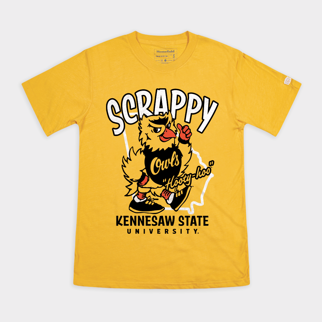 Kennesaw State Owls Scrappy Mascot Tee