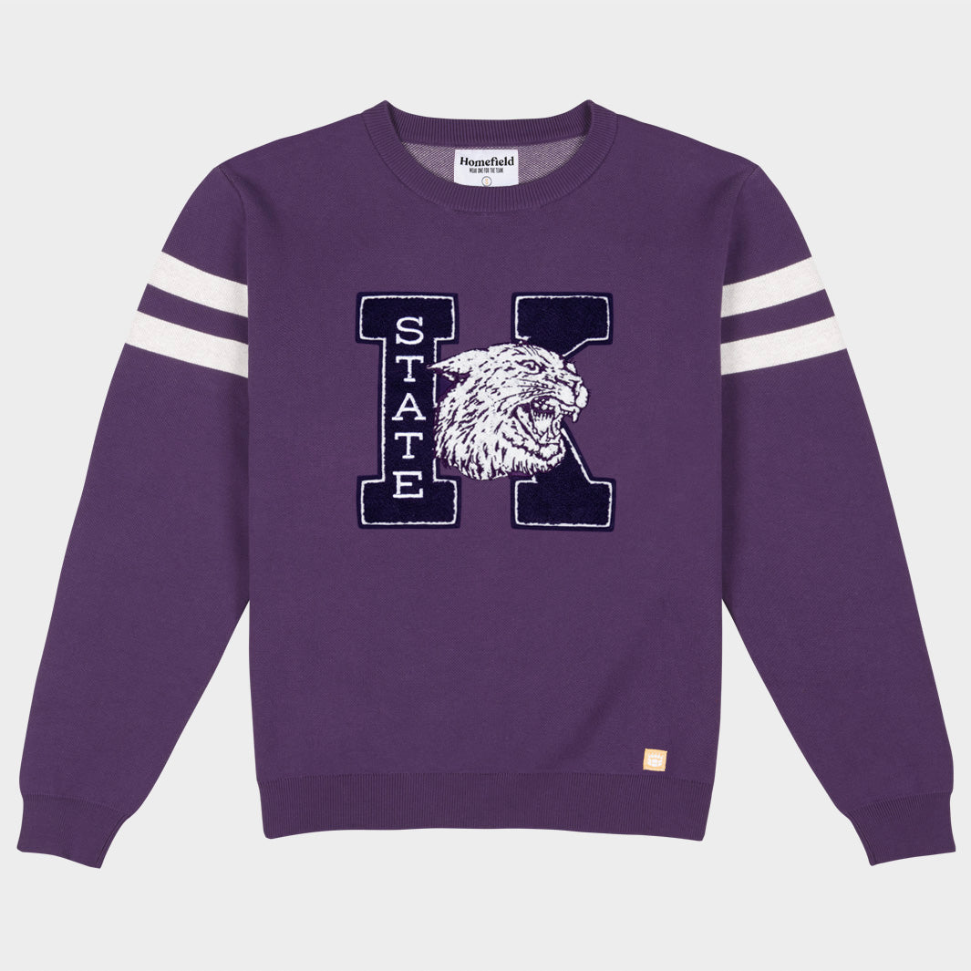 K-State Wildcats Retro Logo Knit Sweater