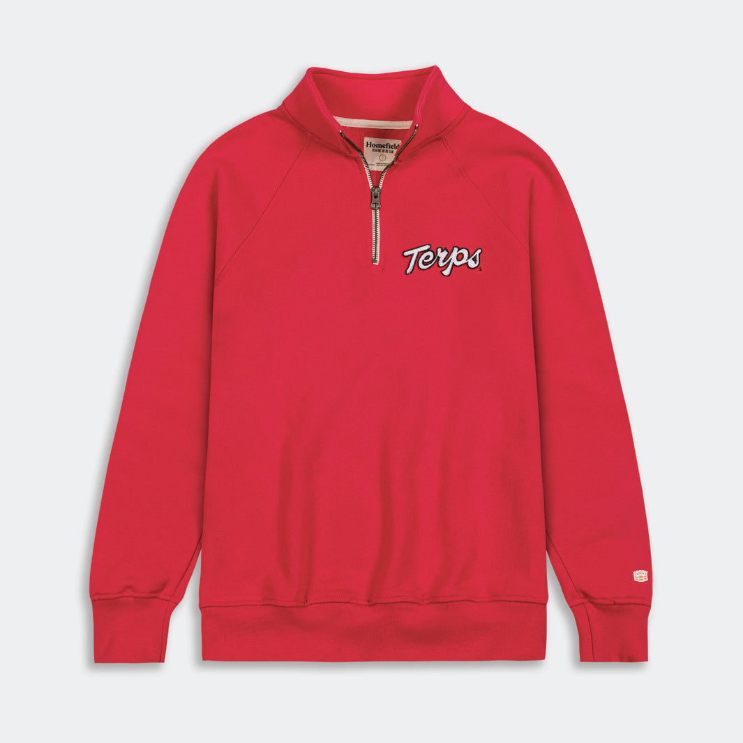 Maryland Terrapins "Terps" Script Quarter Zip