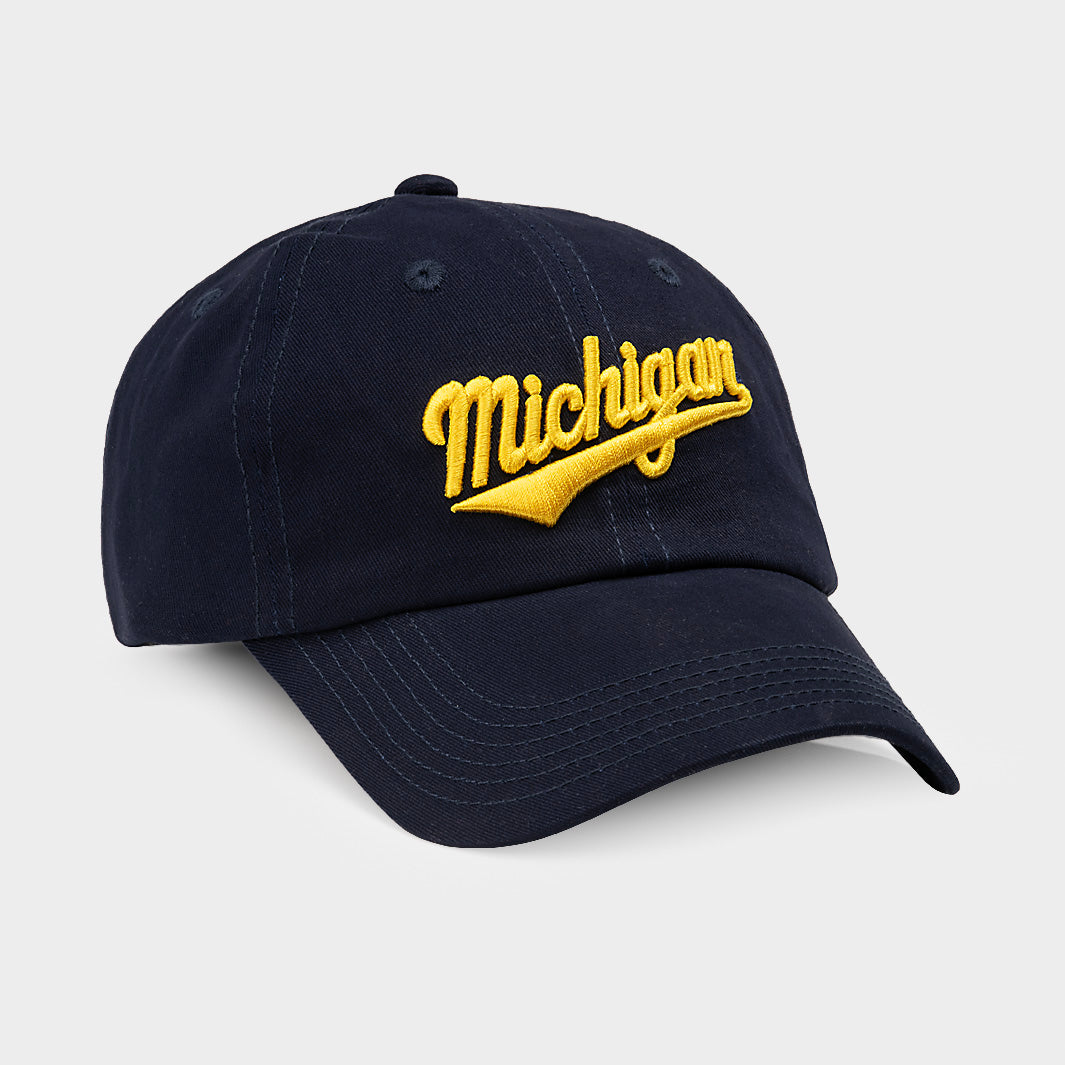 Michigan Wolverines Script Dad Hat