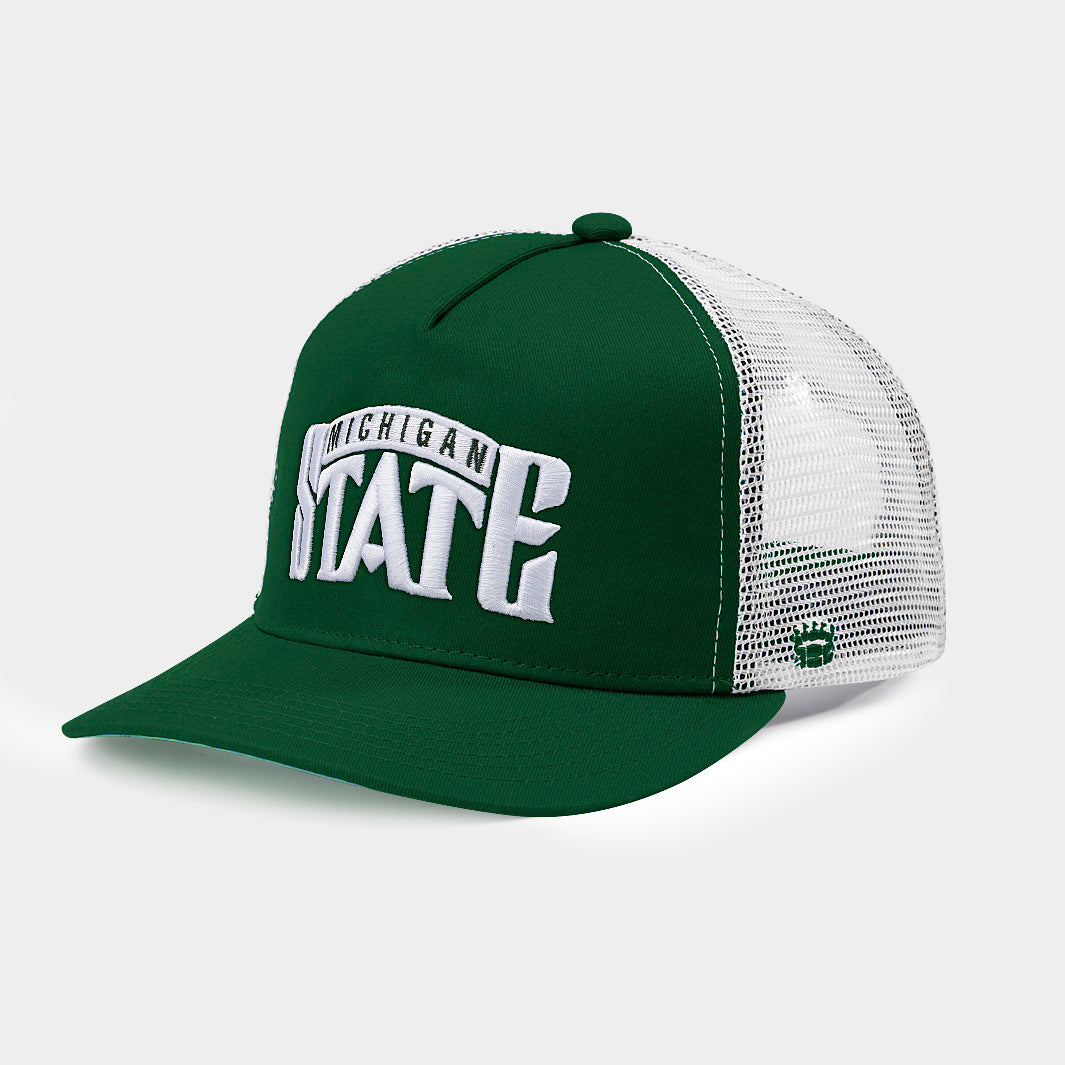 Michigan State Spartans Retro Wordmark Trucker Hat