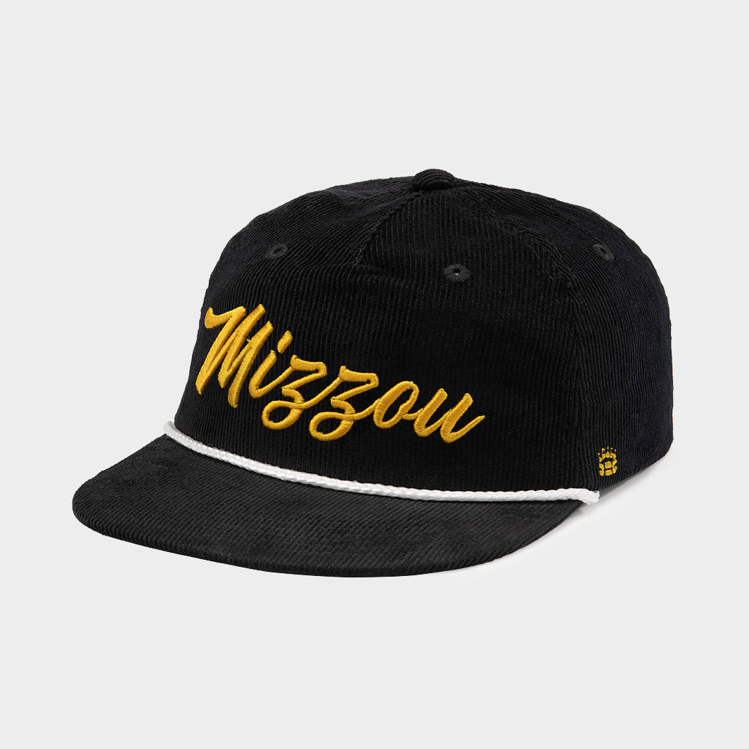 Retro-Inspired Mizzou Script Corduroy Hat