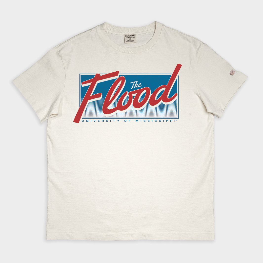 Ole Miss "The Flood" Script Vintage Heavyweight Tee