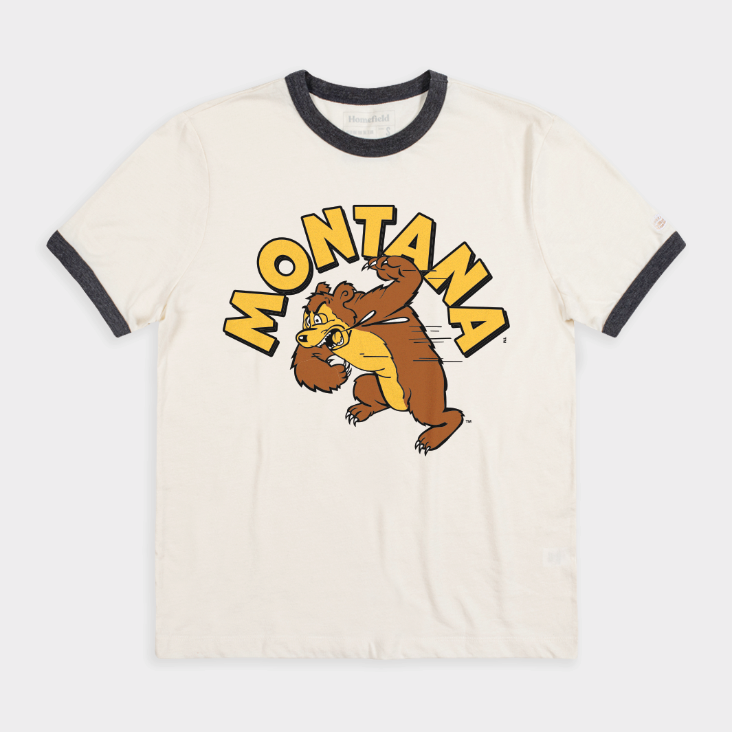 Montana Retro Slobbering Bear Ringer Tee | Homefield