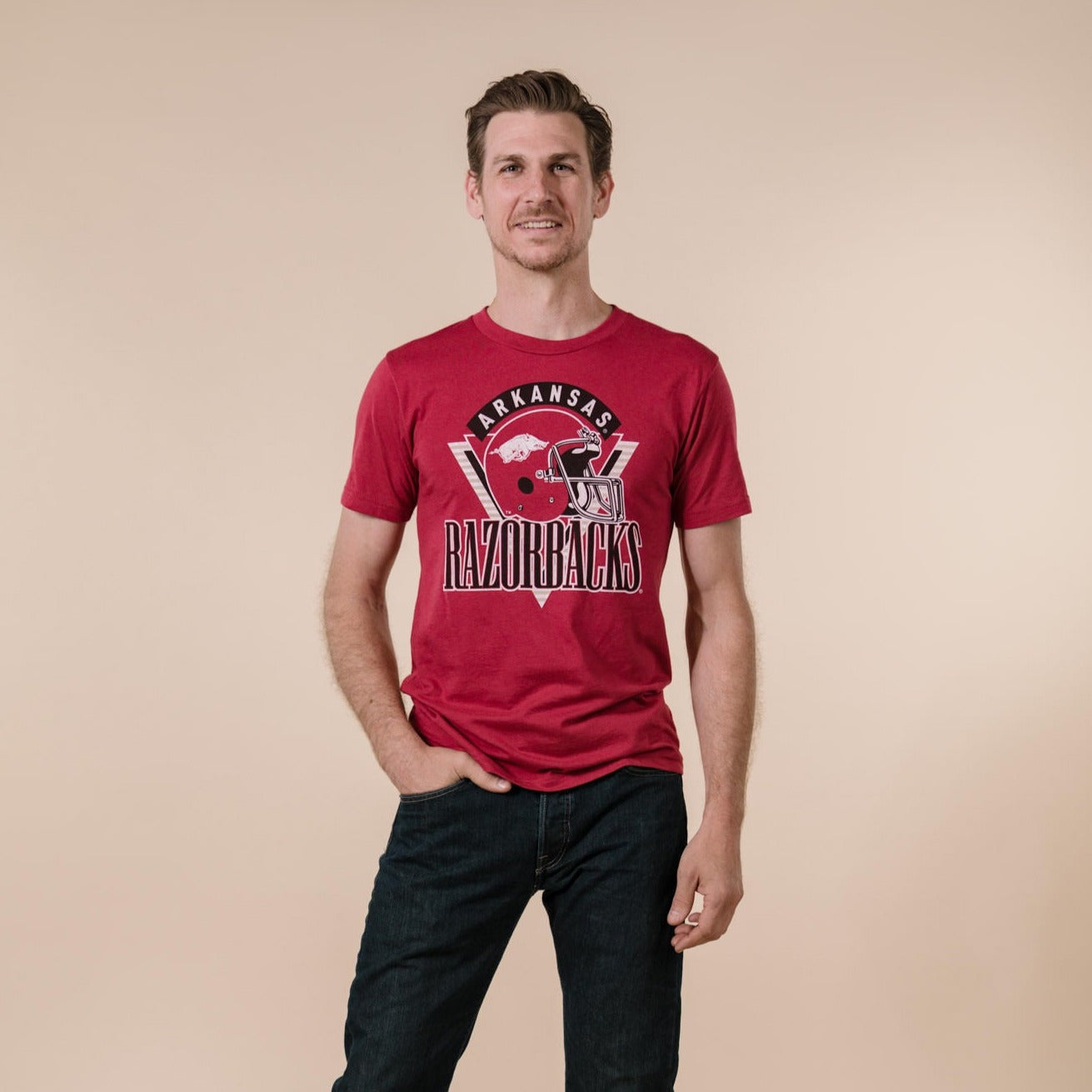 Vintage Arkansas Razorbacks Football Tee