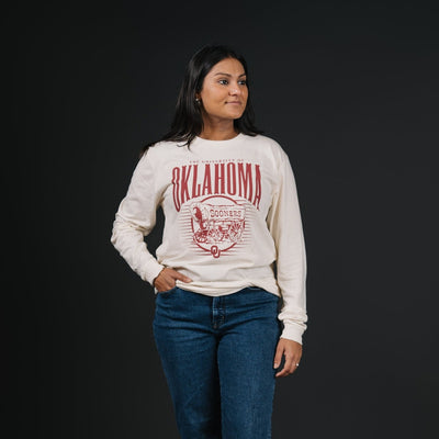 Oklahoma Sooner Schooner Retro Long Sleeve