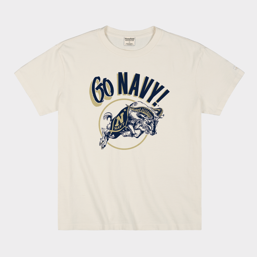 "Go Navy!" Midshipmen Retro Heavyweight Tee