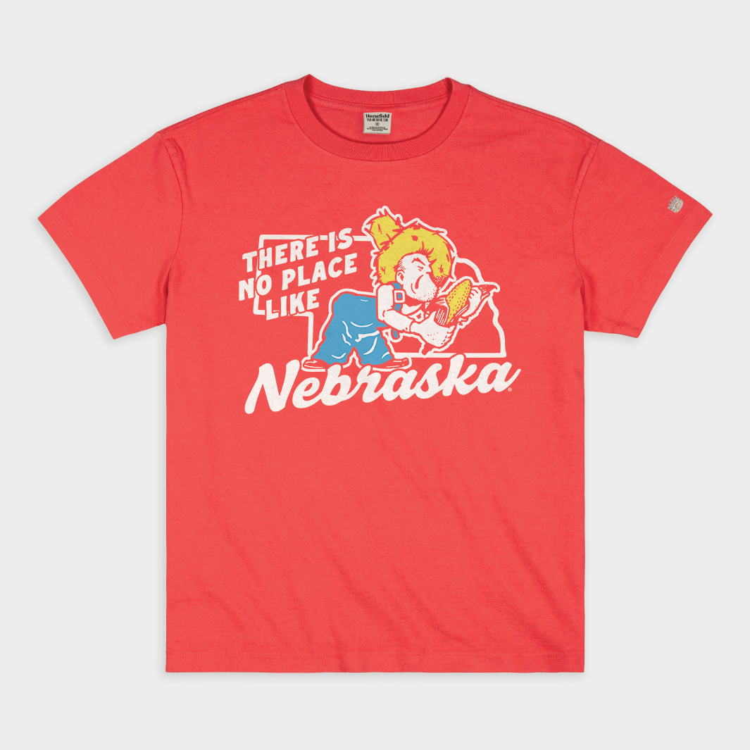 "There is No Place Like Nebraska" Vintage Heavyweight Tee