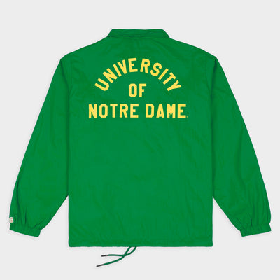 Notre Dame Fighting Irish Shamrock Retro Coaches Jacket