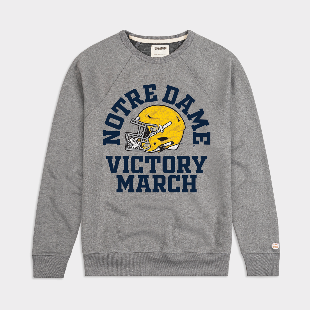 Notre Dame 2025 Victory March Helmet Crewneck