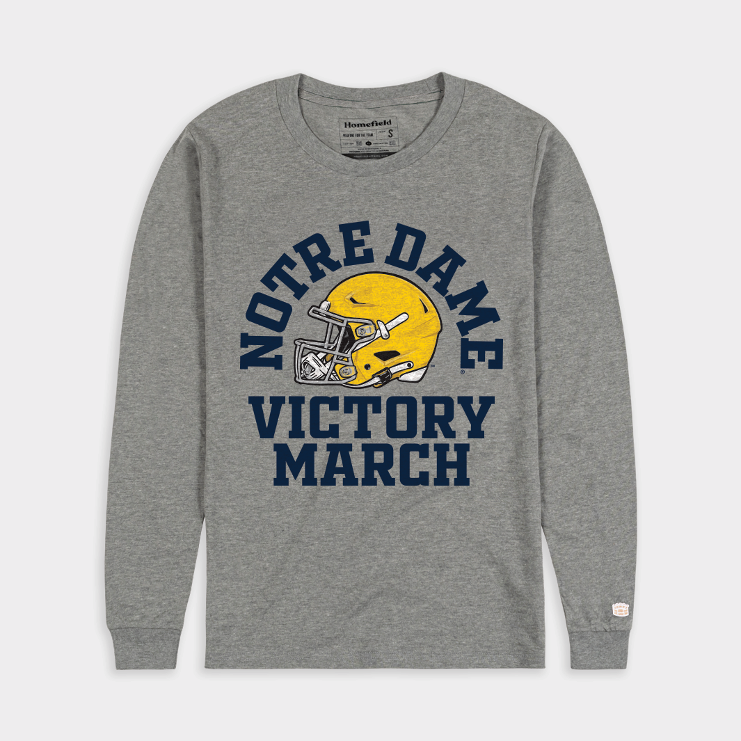 Notre Dame 2025 Victory March Helmet Long Sleeve