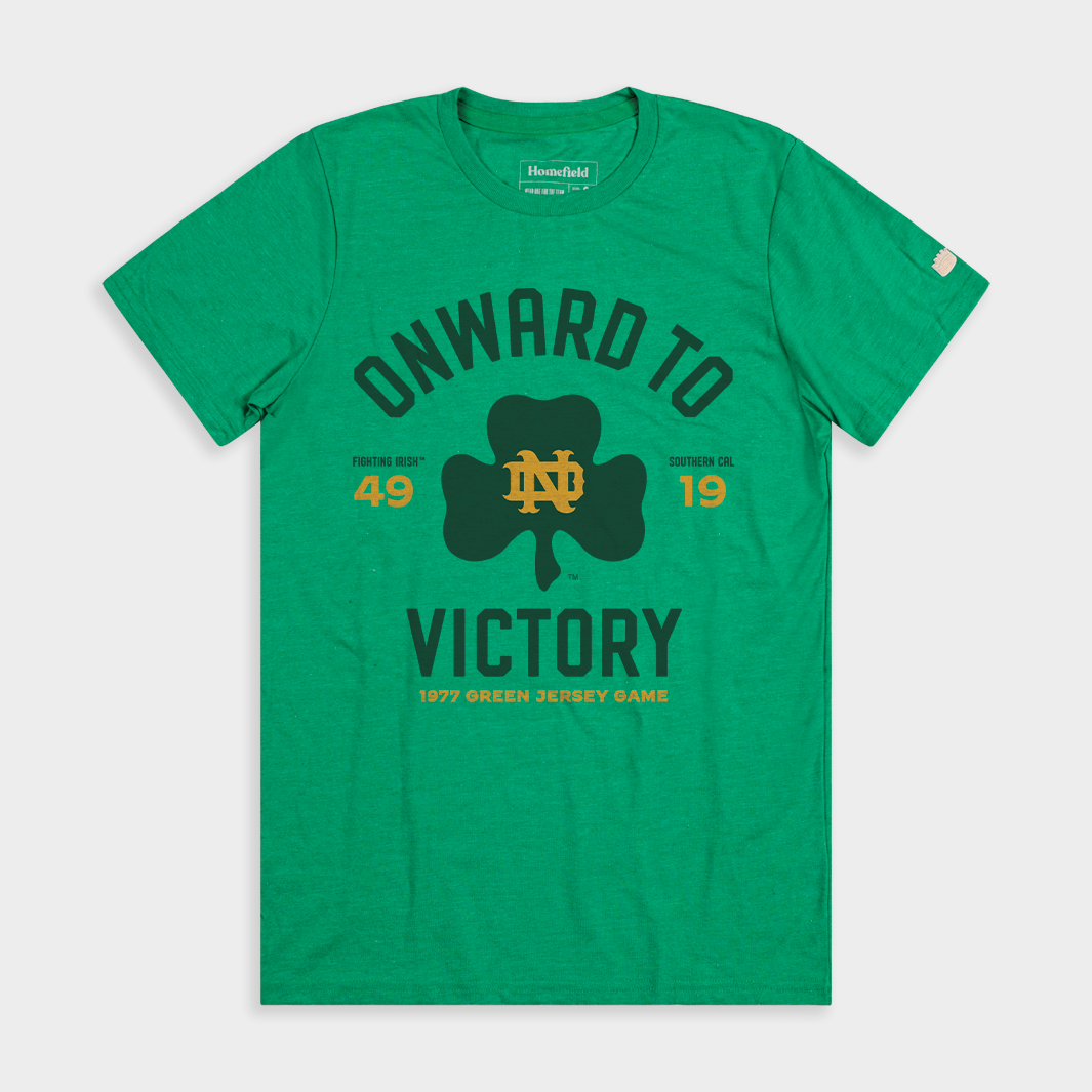 Vintage Notre Dame Green Jersey Game Tee