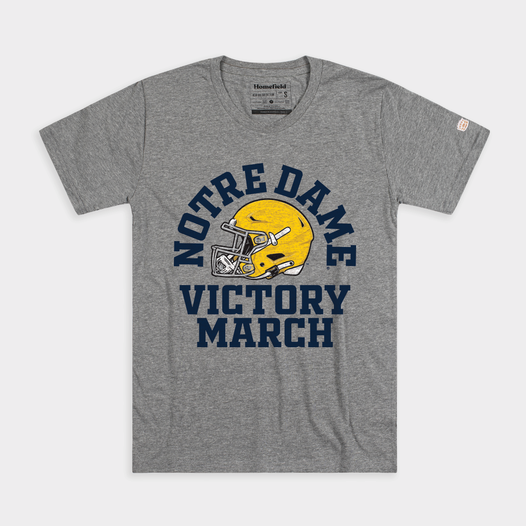 Notre Dame 2025 Victory March Helmet Tee