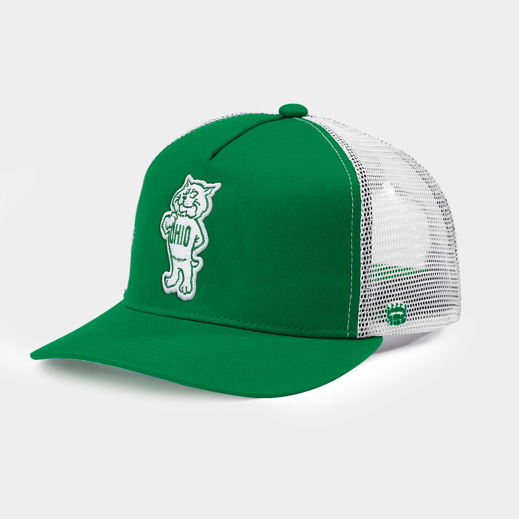 Ohio Bobcats Retro Logo Trucker Hat