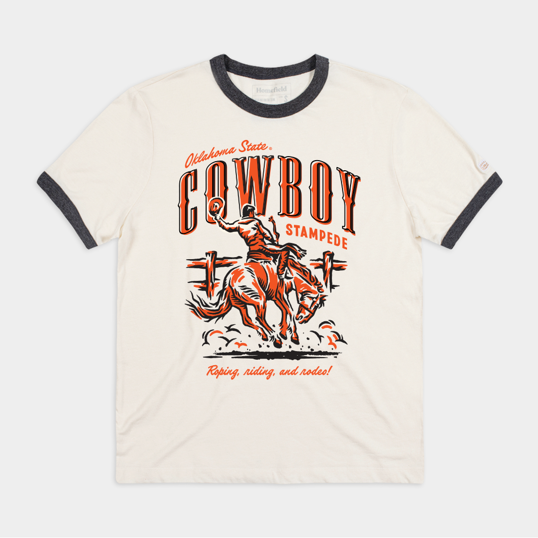 Oklahoma State Cowboy Stampede Ringer Tee | Homefield